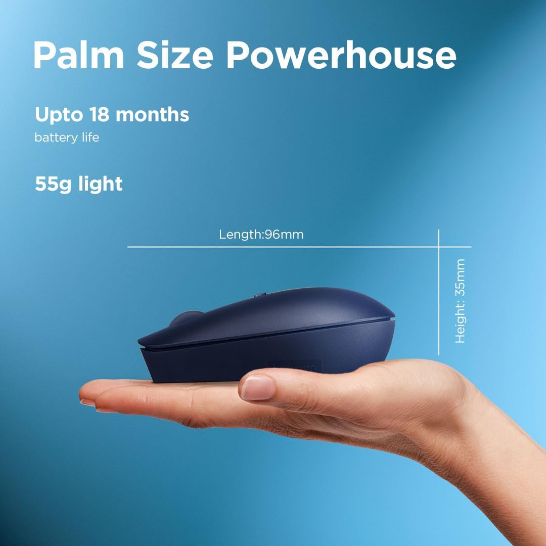 Lenovo 540 USB-C Compact Wireless Mouse (Abyss Blue