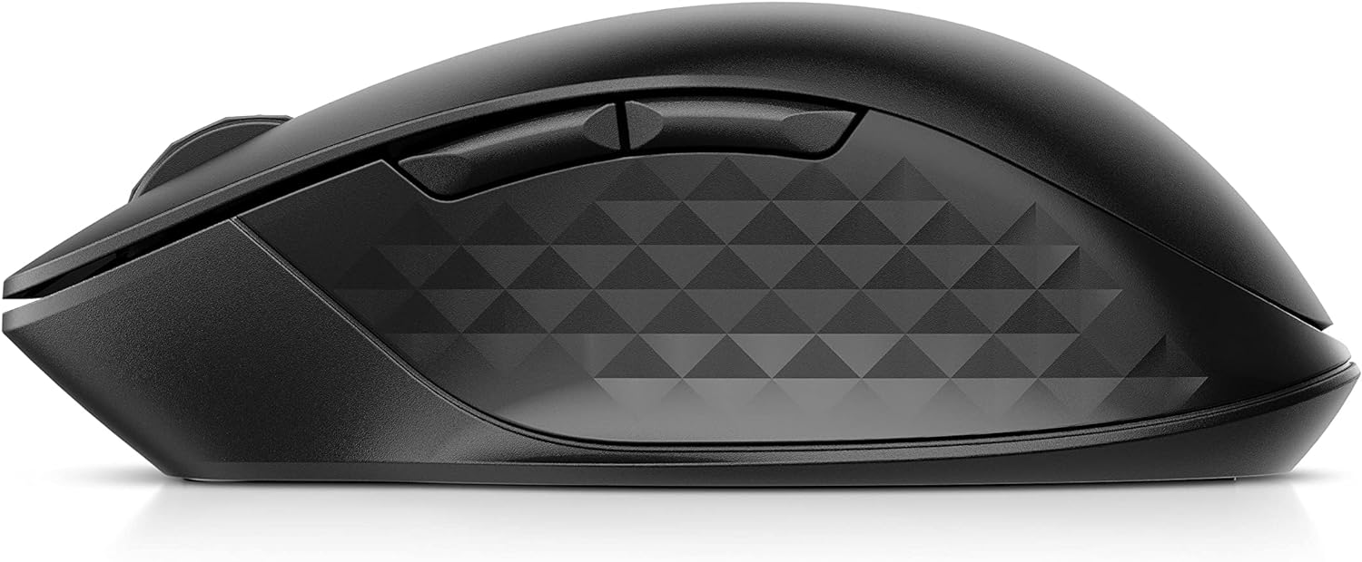 HP 430 wireless mouse | 2.4 GHz wireless connection & Bluetooth 5.2 | USB dongle | 4,000 dpi | 4 buttons | for up to 2 devices | black | incl. 1 x AA battery | lifetime up to 24 months