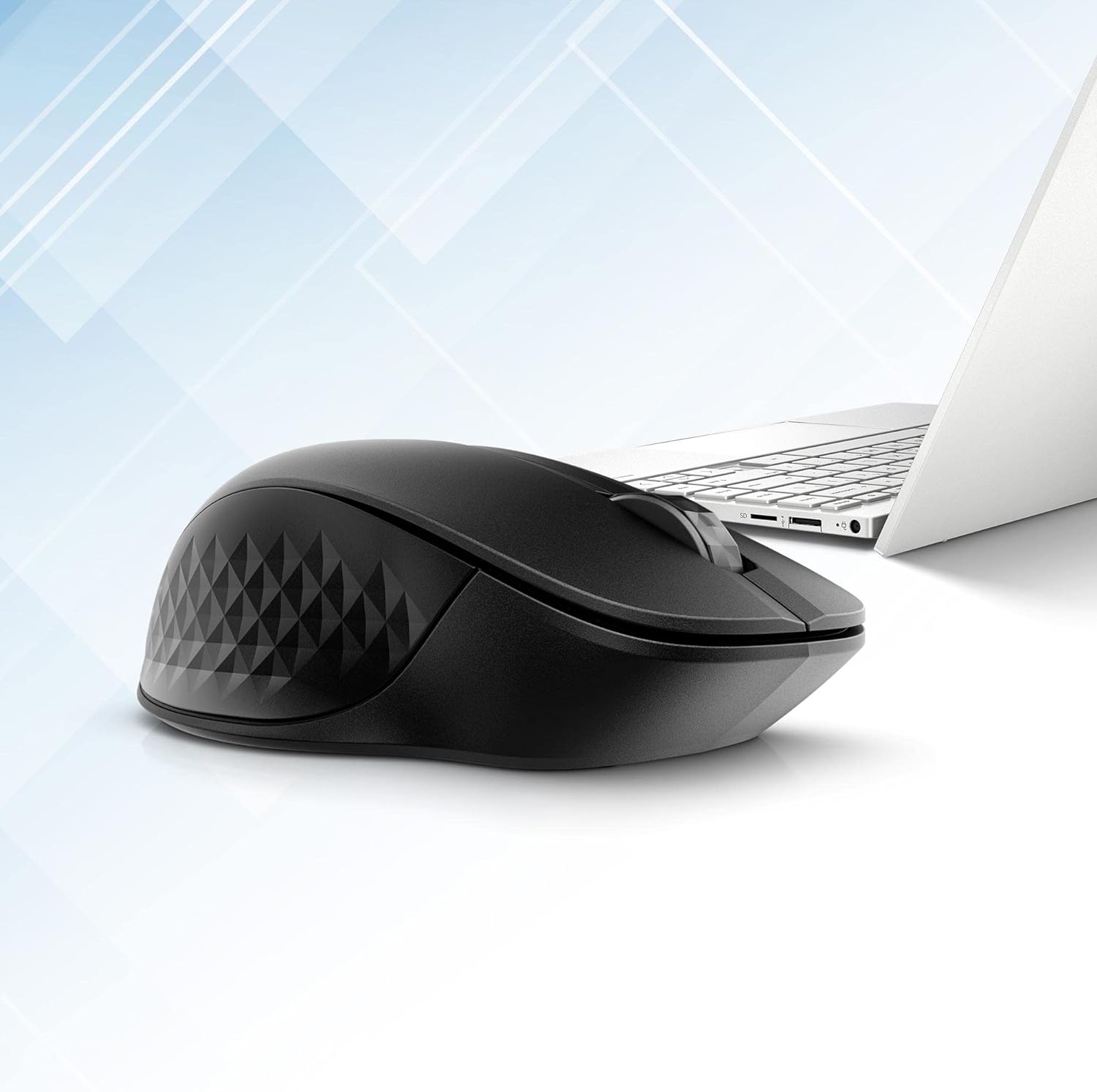 HP 430 wireless mouse | 2.4 GHz wireless connection & Bluetooth 5.2 | USB dongle | 4,000 dpi | 4 buttons | for up to 2 devices | black | incl. 1 x AA battery | lifetime up to 24 months