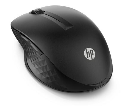HP 430 wireless mouse | 2.4 GHz wireless connection & Bluetooth 5.2 | USB dongle | 4,000 dpi | 4 buttons | for up to 2 devices | black | incl. 1 x AA battery | lifetime up to 24 months