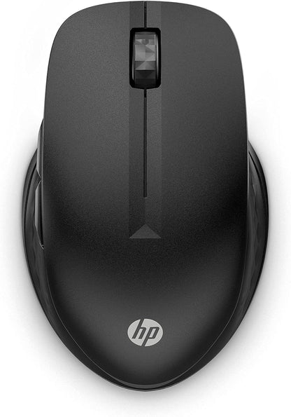 HP 430 wireless mouse | 2.4 GHz wireless connection & Bluetooth 5.2 | USB dongle | 4,000 dpi | 4 buttons | for up to 2 devices | black | incl. 1 x AA battery | lifetime up to 24 months