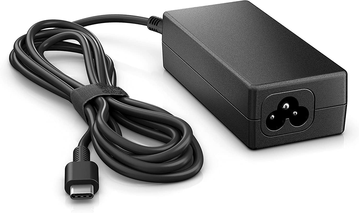 HP Alimentatore CA USB-C da 45 W, Compatibile con Notebook e Tablet HP dotati di porta USB-C, Jack CA da 4,5 mm, Nero