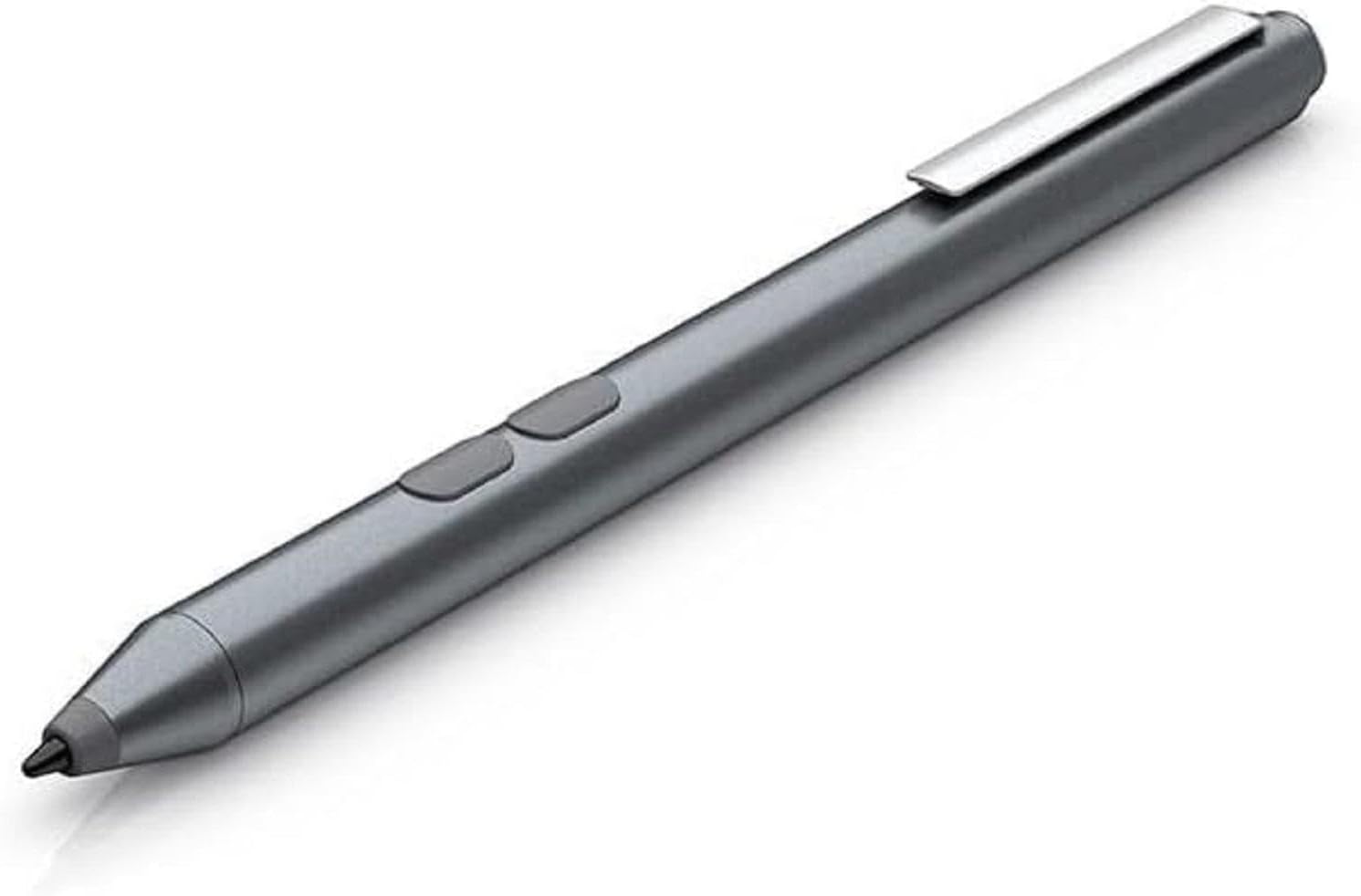 HP MPP 1.51 Stylus Pen for PC and Tablet, Custom Buttons, 1 interchangeable tip, Silver