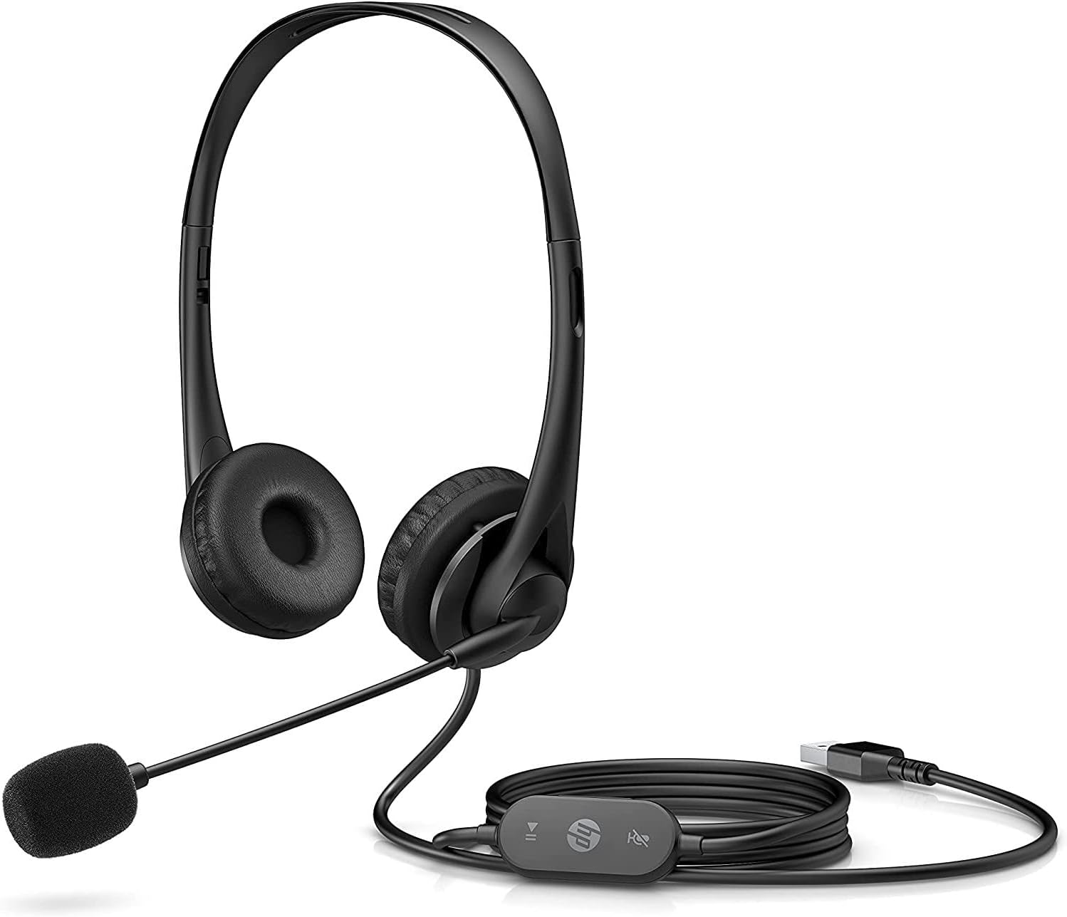 HP Stereo Headset G2 (USB Type A) | 1.8 m Cable Length | 95 g | Black