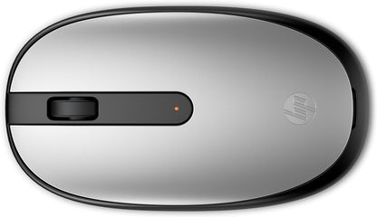 HP 240 Bluetooth Mouse, Silver, Bluetooth 5.1, Wireless, Precise Sensor, 1600 DPI Optical Mouse Sensor, Lightweight & Easy to Connect, AES technology