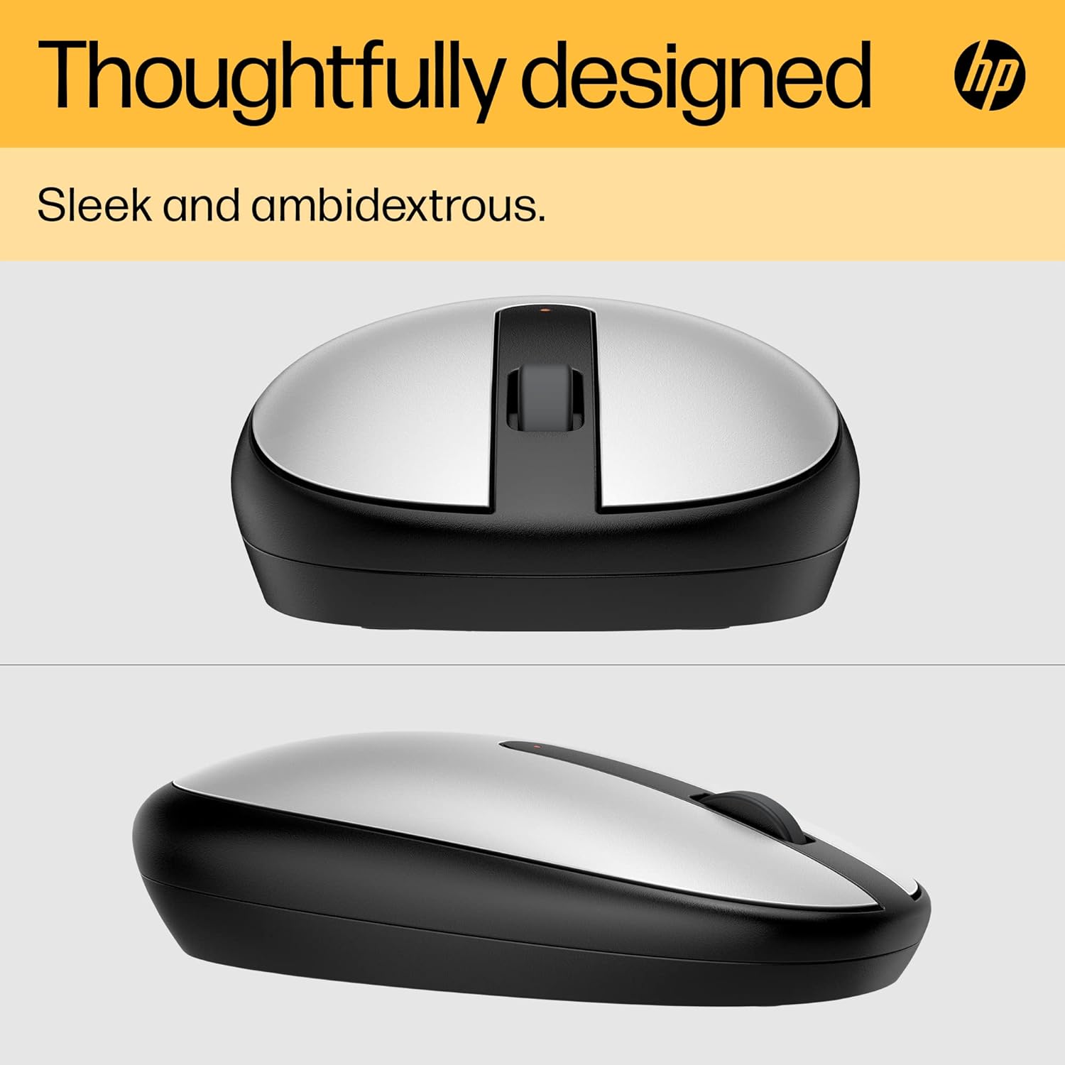 HP 240 Bluetooth Mouse, Silver, Bluetooth 5.1, Wireless, Precise Sensor, 1600 DPI Optical Mouse Sensor, Lightweight & Easy to Connect, AES technology