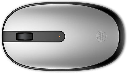 HP 240 Bluetooth Mouse, Silver, Bluetooth 5.1, Wireless, Precise Sensor, 1600 DPI Optical Mouse Sensor, Lightweight & Easy to Connect, AES technology