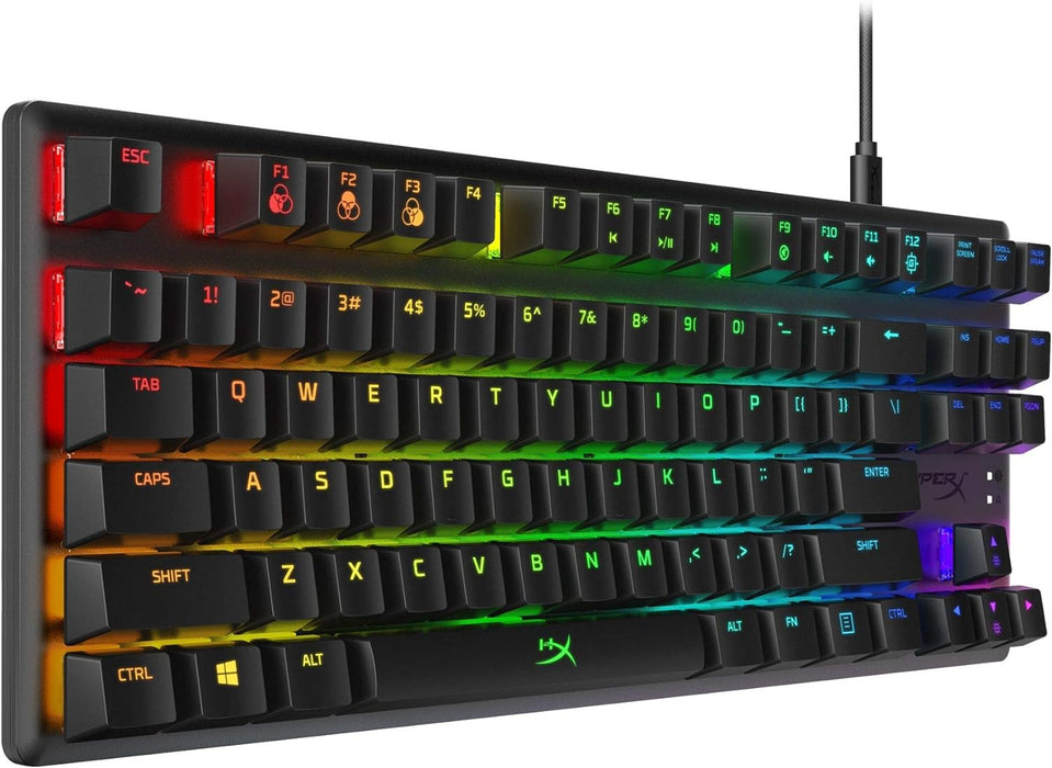HyperX Alloy Origins Core – RGB Gaming Mechanical Keyboard, Tenkeyless, HyperX Red switches (US layout