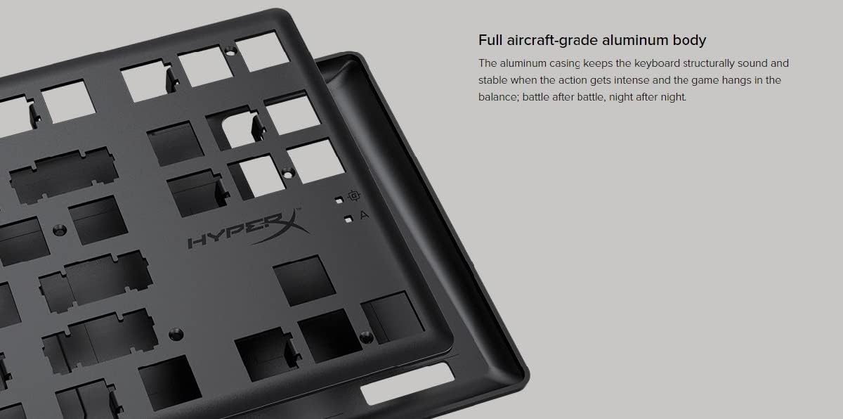 HyperX Alloy Origins Core – RGB Gaming Mechanical Keyboard, Tenkeyless, HyperX Red switches (US layout