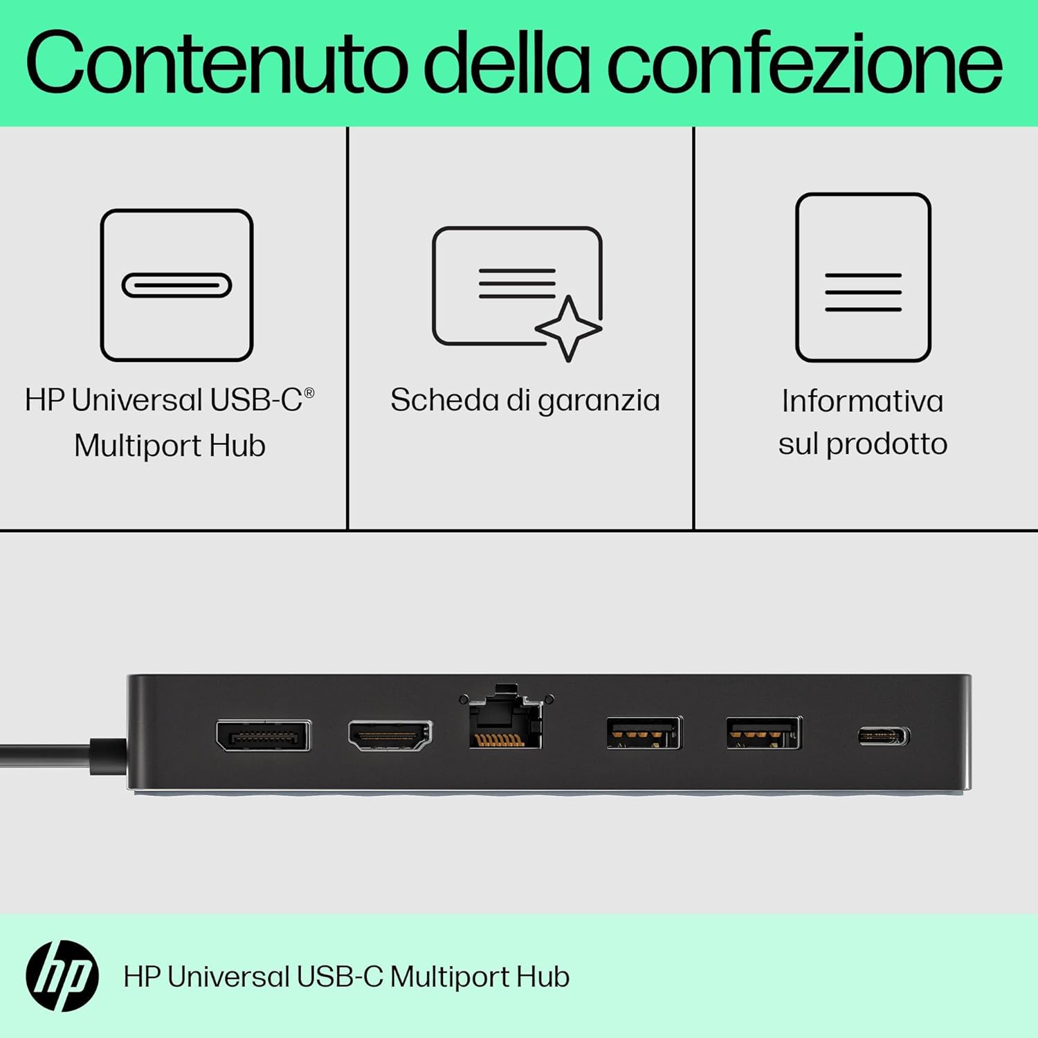 HP Interface Hub USB 3.2 Gen 1 (3.1 Gen 1) Type-C Black