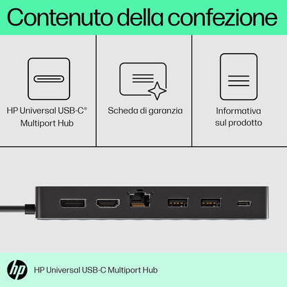 HP Interface Hub USB 3.2 Gen 1 (3.1 Gen 1) Type-C Black