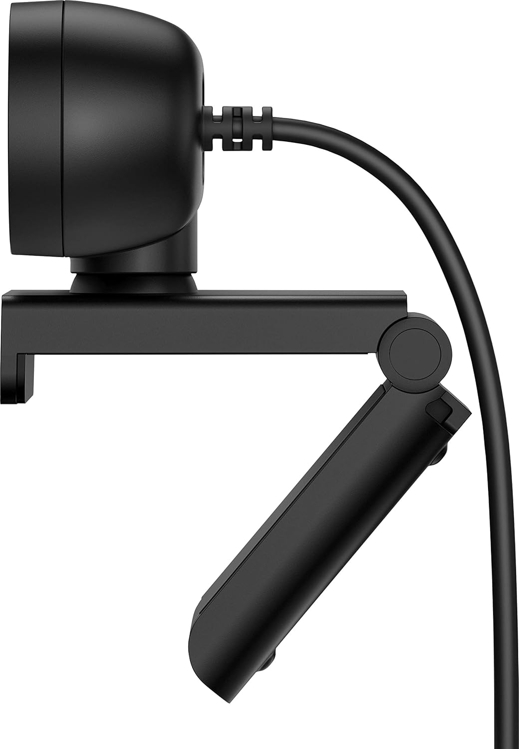 HP PC Webcam 320, 1080p FHD webcam, Compatible with Chrome, Auto Light Corrector, Built-in Microphone, 66 Degree Wide Angle Field of View, Support with 360 Degree Swivel Clip, Black