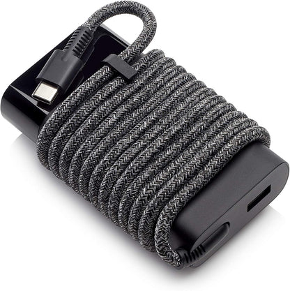 HP Alimentatore Laptop USB-C GaN da 65 W, Compatibile con PC HP dotati di porta USB-C, Nero
