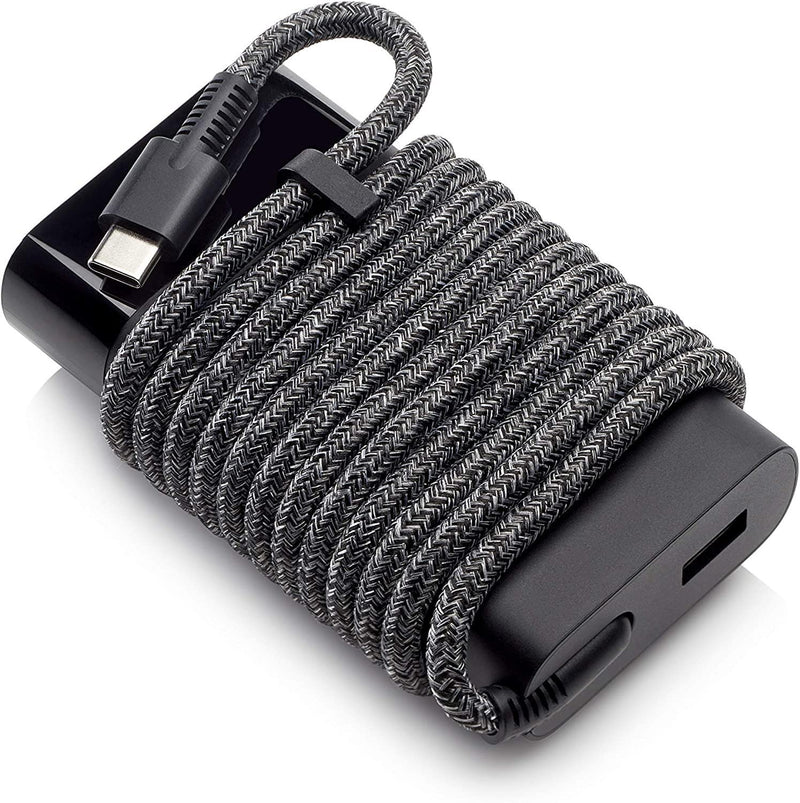 HP Alimentatore Laptop USB-C GaN da 65 W, Compatibile con PC HP dotati di porta USB-C, Nero