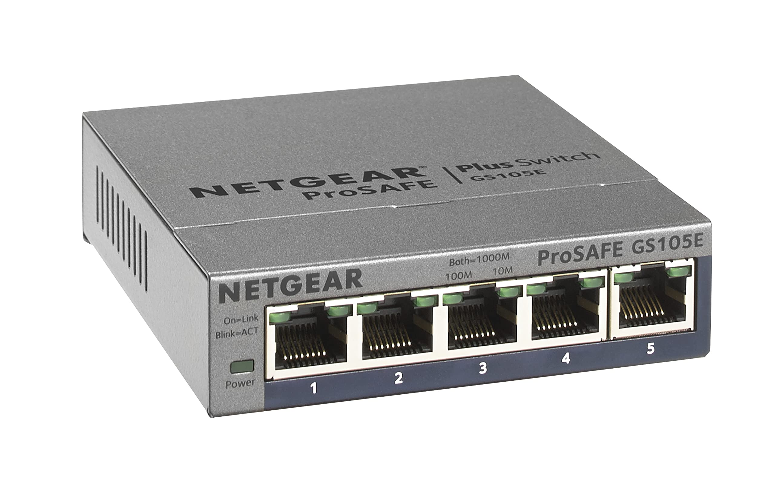 NETGEAR Switch Gigabit gestionable de 5 puertos GS105E Prosafe+