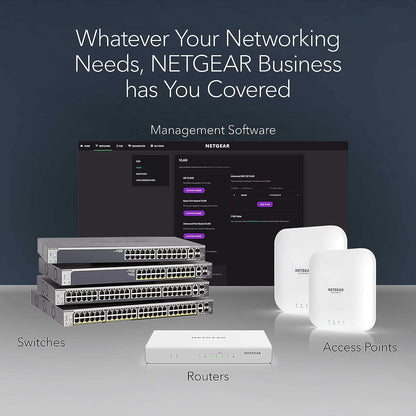 NETGEAR Switch de red PoE no gestionado de 8 puertos GS308PP - Switch Gigabit Ethernet con 8x PoE+ consumo 83W, montaje en sobremesa o pared