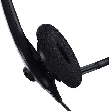 Jabra Biz 1500 USB-A On-Ear Mono Headset - Corded Headphone with Noise-cancelling Microphone, Control Unit and Volume Spike Protection for Deskphones and Softphones