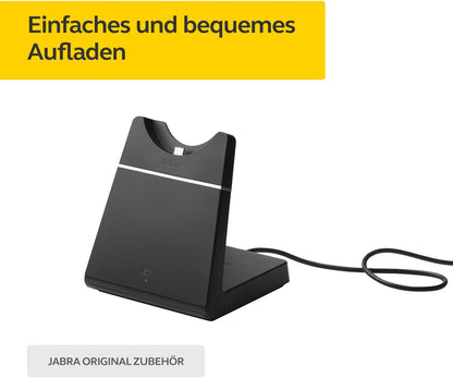 Jabra Evolve 65 Charging Stand - Fast Wireless Desk Charger for Evolve 65 Headset - Ideal for Call Centres and Workspaces - Black
