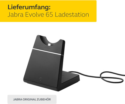 Jabra Evolve 65 Charging Stand - Fast Wireless Desk Charger for Evolve 65 Headset - Ideal for Call Centres and Workspaces - Black
