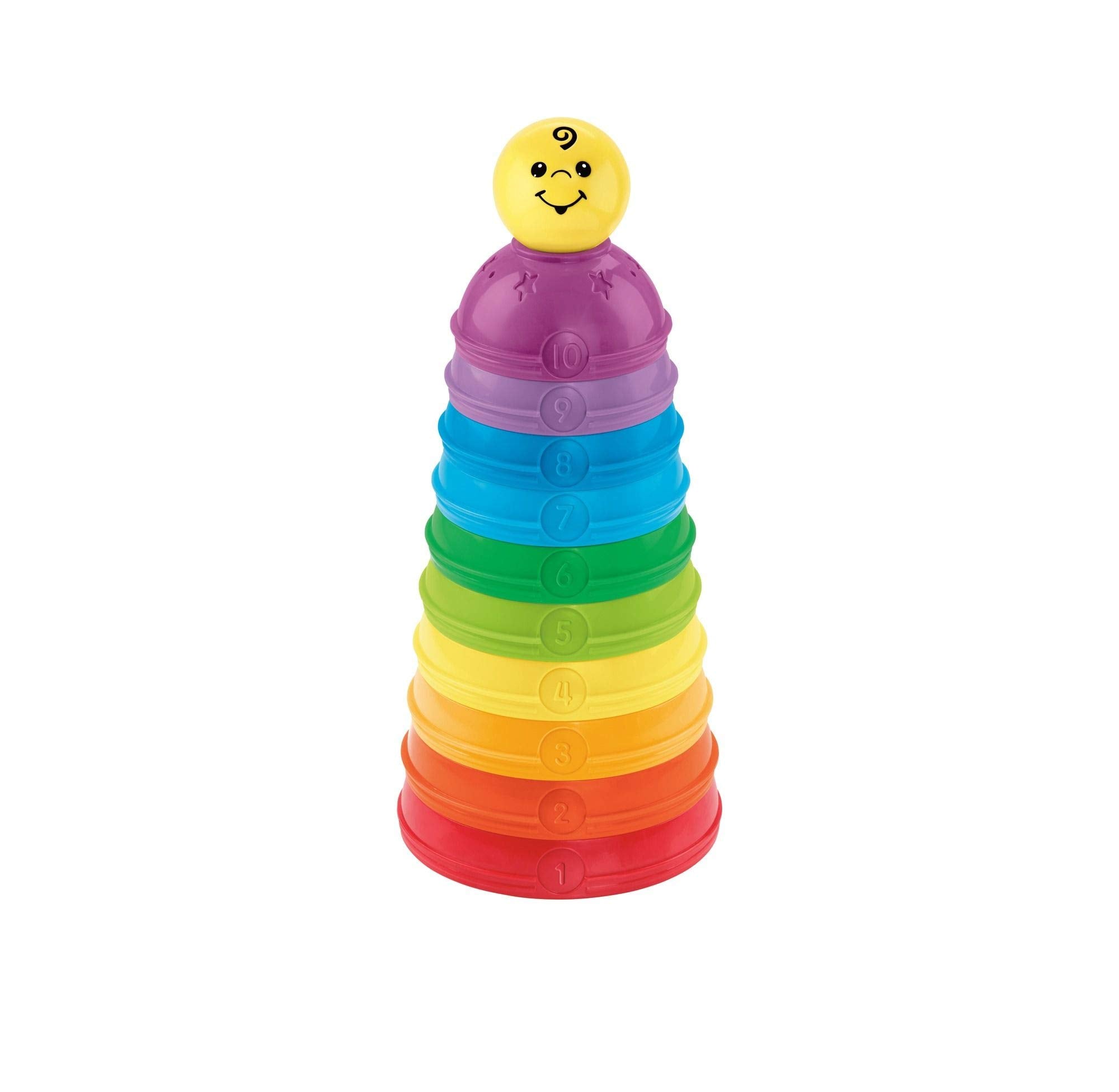 Fisher-Price - Cuencos apilables, juguete bebé +6 meses (Mattel W4472
