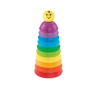 Fisher-Price - Cuencos apilables, juguete bebé +6 meses (Mattel W4472