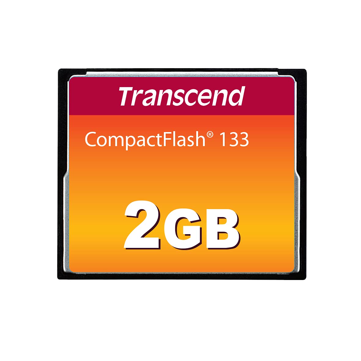 Transcend 2GB CompactFlash 133 Memory Card (CF Card) Up to 50/20 MB/s, Supports Ultra DMA transfer mode 4 with MLC NAND Flash ideal for entry-level DSLRs TS2GCF133 CF133 2 GB