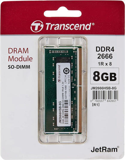 Transcend 8 GB JetRAM DDR4 2666Mhz SO-DIMM 1Rx8 CL19 1.2 V