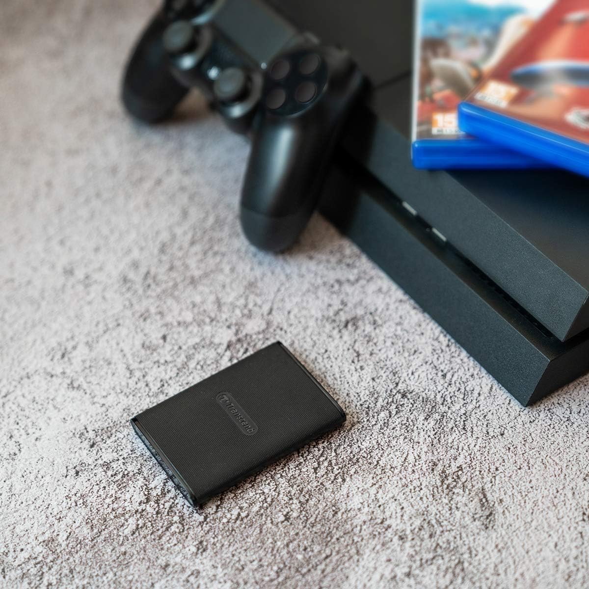 Transcend 500GB ESD270C Portable SSD USB 3.1 Gen 2 USB Type-C, Up to 520/460 MB/s (Ideal for desktops, laptops, on-the-go mobile devices and gaming consoles) TS50G