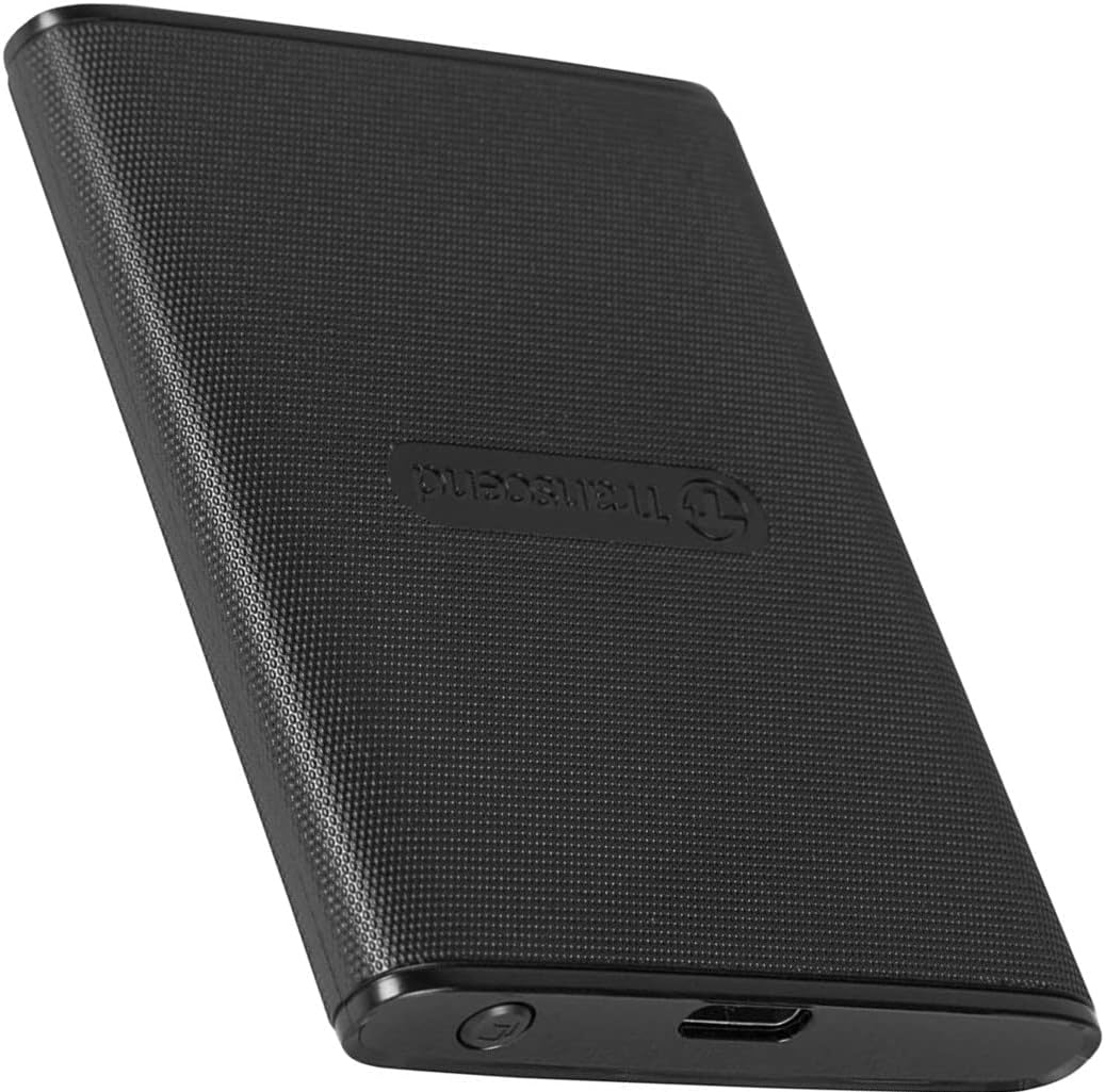 Transcend 500GB ESD270C Portable SSD USB 3.1 Gen 2 USB Type-C, Up to 520/460 MB/s (Ideal for desktops, laptops, on-the-go mobile devices and gaming consoles) TS50G