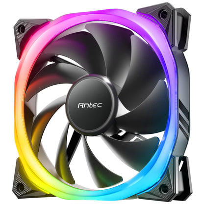 Antec Fusion 12cm PWM ARGB Case Fan, Hydraulic Bearing, 16 LEDs, Anti-Vibration, Up to 2000 RPM