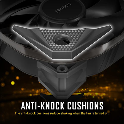 Antec RGB Fans, PC Fans, 5V-3PIN Addressable RGB Fans, 120mm Fan with Controller, Motherboard SYNC with 5V-3PIN, Fusion Series Black 3 Packs 3 Packs Black