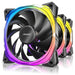 Antec RGB Fans, PC Fans, 5V-3PIN Addressable RGB Fans, 120mm Fan with Controller, Motherboard SYNC with 5V-3PIN, Fusion Series Black 3 Packs 3 Packs Black