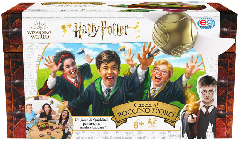Harry Potter Catch The Golden Snitch, A Quidditch Board Game for Witches, Wizards and Muggles, Family Game for Aged 8 and Up