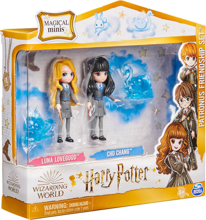 Wizarding World Harry Potter, Magical Minis Luna Lovegood and Cho Chang Patronus Friendship Set, Easter Basket Gifts, Kids Toys for Ages 5 and up Luna & Cho