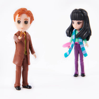 Wizarding World | George Weasley and Cho Chang Character Friendship Set | 3" Dolls | 2 Accessories | Toys for Ages 6+