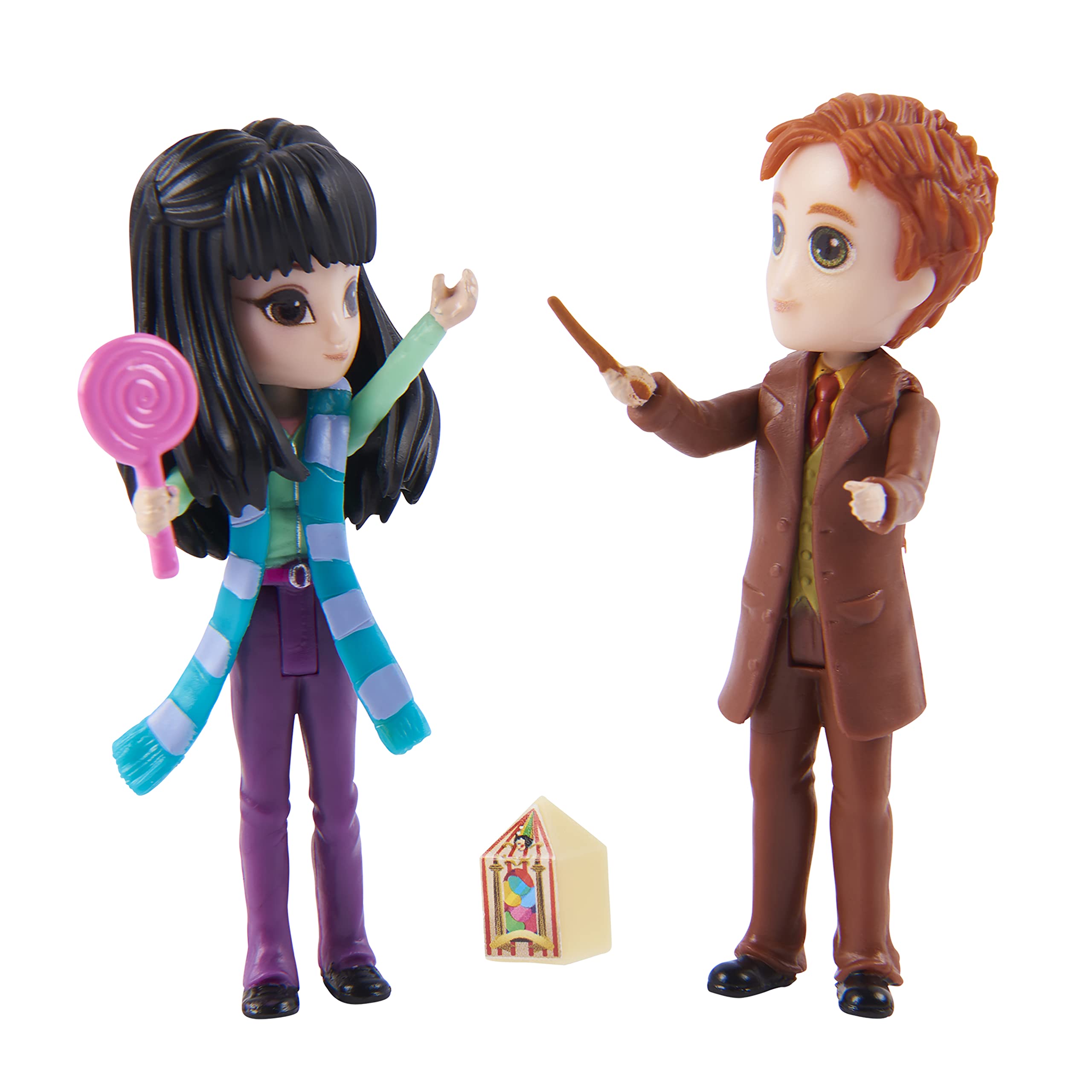Wizarding World | George Weasley and Cho Chang Character Friendship Set | 3" Dolls | 2 Accessories | Toys for Ages 6+