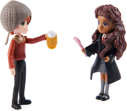 Wizarding World Harry Potter, Magical Minis Ron Weasley and Parvati Patil Figure Set with 2 Doll Accessories, Kids’ Toys for Ages 6 and up