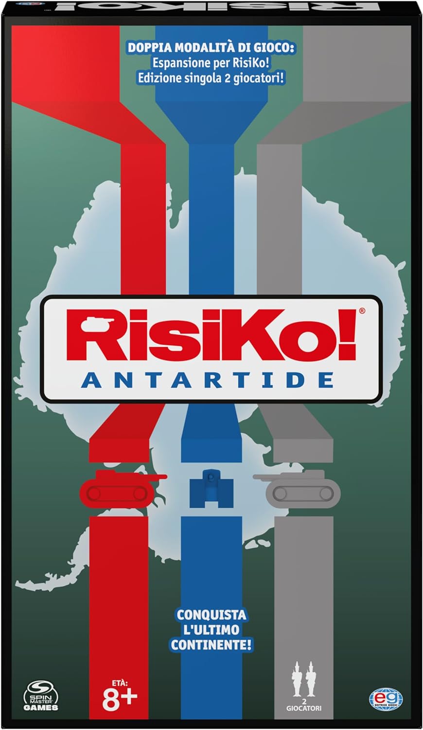 DC Comics 6065126 Verlag, Strategy Game, 1 Box for Adults and Children from 10 Years, 2 Board Game for Family Challenges, Single, Risk Antarctica, HF-Q-394