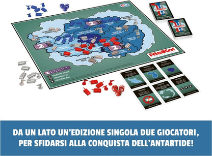 DC Comics 6065126 Verlag, Strategy Game, 1 Box for Adults and Children from 10 Years, 2 Board Game for Family Challenges, Single, Risk Antarctica, HF-Q-394