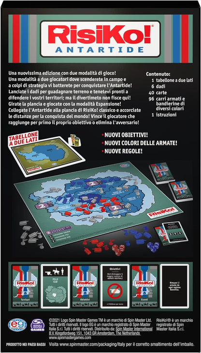 DC Comics 6065126 Verlag, Strategy Game, 1 Box for Adults and Children from 10 Years, 2 Board Game for Family Challenges, Single, Risk Antarctica, HF-Q-394