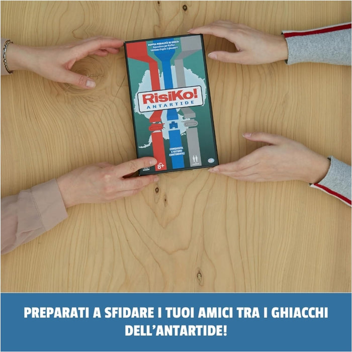 DC Comics 6065126 Verlag, Strategy Game, 1 Box for Adults and Children from 10 Years, 2 Board Game for Family Challenges, Single, Risk Antarctica, HF-Q-394