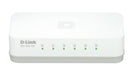 D-Link GO-SW-5E Switch Desktop, 5 Porte RJ45 Fast Ethernet 10/100Mbps, Plug & Play, Plastica