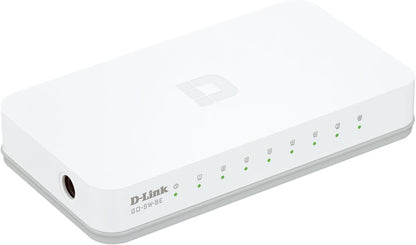 D-Link GO-SW-8E - Switch de red con 8 puertos 10/100 Mps, blanco