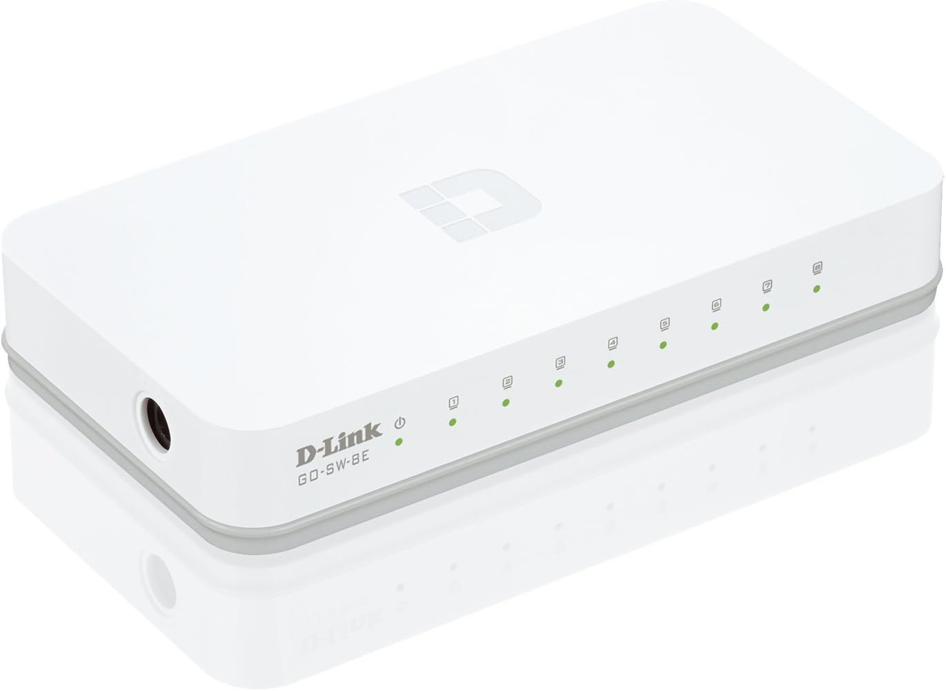 D-Link GO-SW-8E - Switch de red con 8 puertos 10/100 Mps, blanco