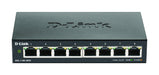 D-Link DGS-1100-08V2 Smart Switch Gestito, 8 Porte Gigabit, Supporto VLAN, Funzionalità layer 2, QoS, 802.3az EEE, Senza Ventole, Nero
