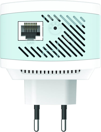 D-Link E15 Range Extender Mesh EAGLE PRO AI AX1500, ripetitore Wi-Fi, hotspot con porta Gigabit, MU-MIMO, OFDMA, Indicatore di segnale con AI, plug and play, WPS, WPA3