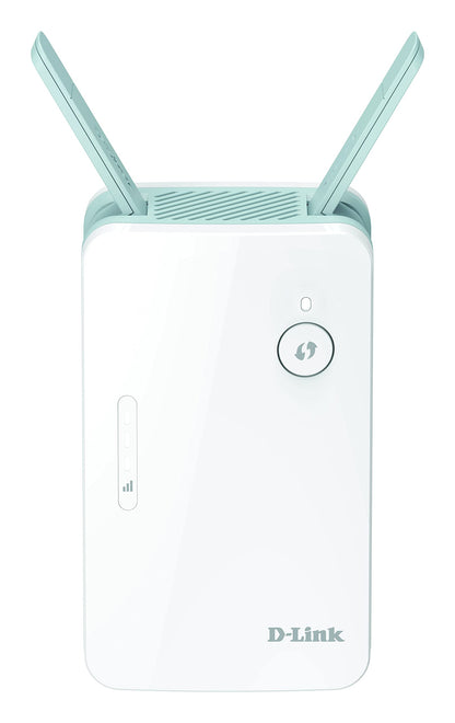 D-Link E15 Range Extender Mesh EAGLE PRO AI AX1500, ripetitore Wi-Fi, hotspot con porta Gigabit, MU-MIMO, OFDMA, Indicatore di segnale con AI, plug and play, WPS, WPA3