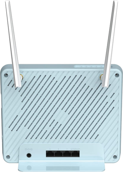D-Link G415 Eagle PRO AI AX1500 4G Smart Router (4G LTE Cat 4 Download up to 150 Mbps, Wi-Fi 6, AI Wi-Fi/Traffic Optimiser, Gigabit Ports, WPA3, Wi-Fi Mesh Support, without Simlock