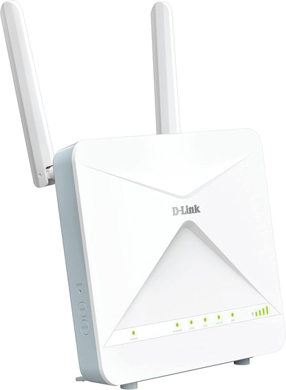 D-Link G415 Eagle PRO AI AX1500 4G Smart Router (4G LTE Cat 4 Download up to 150 Mbps, Wi-Fi 6, AI Wi-Fi/Traffic Optimiser, Gigabit Ports, WPA3, Wi-Fi Mesh Support, without Simlock