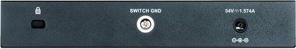 D-Link DGS-1100-08PV2/E, 8-Port Layer 2 Gigabit PoE Smart Switch (8 x 10/100/1000 Mbit/s BaseT PoE Port, 64W PoE Kapazität, lüfterlos, Metallgehäuse) - Nur EU-Netzkabel, Schwarz